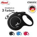 flexi® Classic L Gurt 8 m schwarz, Roll-Leine für Hunde bis 50 kg - 6