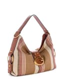 GUESS Schultertasche Camden Shoulder Bag Cognac Multi braun - 5