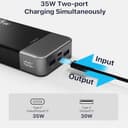 Portable Power Bank 20000mAh, JUOVI 35W Cargador portátil, batería de Carga rápida, PD3.0 QC4.0 batería Externa del teléfono con Pantalla LED para el iPhone 16 15, Galaxy, Tablet, Switch, etc - 4