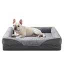 FURTIME Orthopädisches Hundebett Mittelgroße Hunde, Memory Foam Hundekorb Kleine Hunde, Abnehmbar und Waschbar, rutschfeste Hundekörbchen, Hohem Rand Hundesofa, 71 x 58 x 17cm - 1