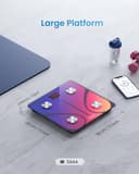 RENPHO Body Fat Scale Bluetooth, Digital Scales for Body Weight Bathroom Weighing Scale Smart BMI Scales, Body Composition Monitors with Smartphone App, Red, Elis 1 - 8