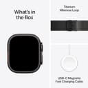 Apple Watch Ultra 3 GPS + Cellular 49mm Premium Running and Multisport Smartwatch with Rugged Black Titanium Case with Black Titanium Milanese Loop - Medium. Advanced Health and Fitness Tracking - 6