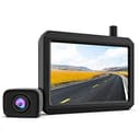 Cargoplay K7PRO Kit Telecamera Retromarcia Wireless Digitale supporta 2 telecamere, Telecamera Posteriore Segnale Stabile, Monitor HD da 5 pollici, Telecamera Auto Impermeabile IP68, Visione Notturna - 1