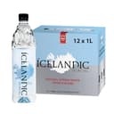 Icelandic Glacial Agua Premium Sin Gas 1L Botellas de PET Reciclado x 12 Por Paquete – Alcalina/Bajo pH, Empaque Reciclado, Sin BPA, Carbono Neutral desde el Manantial Islandés. Bajo Contenido de TDS. - 1