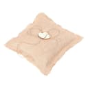 Garneck 2 Cuscini Portafortuna in Juta Fatti A Mano 18x18 Cm Con Cuori in Legno Per Cerimonia Nuziale - 7