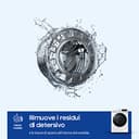 Samsung Lavatrice BESPOKE AI con Ecodosatore WW11BB744DGWS3 Libera installazione, 11 Kg, 1400 RPM, Classe A, Wifi, Vapore, Carica Frontale, 60l x 85h x 60p cm, Bianca con Oblò Nero - 9