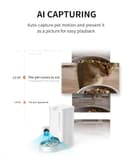 PETKIT Automatic Cat Feeder with Camera, 1080P HD Video with Night Vision, 2-Way Audio, 3L Auto Cat Feeder with Battery-Backup, Low Food & Blockage Sensor, App Control Cat Food Dispenser, 2.4Ghz Wi-Fi - 3