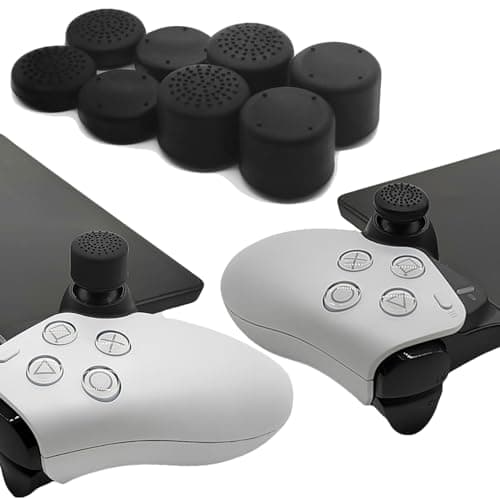GIOPUEY Joystick Thumb Stick Grips Cap Compatible con PlayStation Portal Remote Player, 8 Pack Silicone Thumb Grip Caps Joystick Caps Protective Case Funda Protectora, Soft Anti-Slip - Black