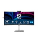 Philips 34B2U6603CH Monitor 34" UWQHD Curvo, WLED, 120Hz, VA, 4 ms GtG, HDR400, Adaptive Sync., TUV Eyesafe, Altavoces, Altura Ajustable (3440x1440, 2X HDMI 2.0, 1x DP 1.4, USB-C) Gris Oscuro - 2