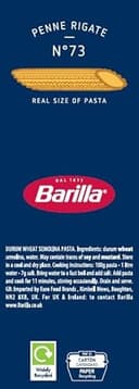 Barilla Penne Rigate – Authentic Italian Pasta Made with Durum Wheat – Classic Short Shape Pasta - For Pasta Bakes - Single Pack of 3 x 500g - 12