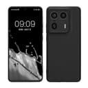 kwmobile Case for Motorola Edge 50 Ultra Case - Protective Slim TPU Phone Cover - Soft Matte Finish - Black Matte - 1