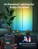 Govee LED Floor Lamp Black, RGBIC Modern Corner Lamp, Smart Standing Lamp with 61 Scene Modes,Music Sync, Corner Floor Lamp for Living Room, Bedroom - 6