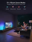 Govee RGBIC TV Light Bars, 38cm WiFi TV Backlight with Double Light Beads, Smart Lighting with Multiple Placement Options Suitable for 45-70inch Television, Work with Alexa and Google Assistant, Black - 6