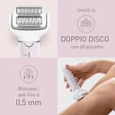 Panasonic ES-EYL9-P503 Cordless Wet & Dry Epilator and Eyebrow/Facial Epilator for Women, Short Hair Removal, 3 Speeds, Foot Care Accessories and Bikini Trimmer, White/Light Purple - 3