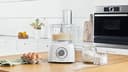 Bosch Robot da Cucina Multifunzione Compatto MCM3100W, Oltre 20 Funzioni, 800 W, 2 Velocità, Ciotola 2,3 l, Tanti Accessori Inclusi per Affettare, Tagliare, Grattugiare, Impastare e Montare, Bianco - 6