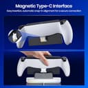 NEWDERY Ladestation für PS-Portal, tragbare Ladestation mit RGB-Licht und Typ-C-Kabel, hüllenfreundlicher Magnetanschluss Ladeständer für PlayStation Portal Remote Player - 3