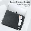 JETech Laptoptasche Hülle für 15 Zoll Notebook, Kompatibel mit MacBook Air 15 Zoll M4/M3/M2, MacBook Pro 16 Zoll M4/M3/M2/M1, Wasserdicht Stoßfest mit Laptop Sleeve (Dunkelgrau) - 3