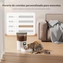 IMIPAW Futterautomat Katze, Katzenfutter Automat mit Programmierbarem Timer, Einfache Bedienung, 1-6 Mahlzeiten pro Tag, Futterspender für Katzen und Hunde, 3L - 2