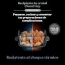 Ninja CRISPi Freidora de Aire portátil, 3,8 l, 4 en 1, freír con Aire, Asar, Mantener Caliente y gratinar, diseño Compacto, Incluye 2 recipientes de Vidrio extraíbles y Tapas, 1700 W, Gris, FN101EUGY - 3