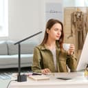 Honeywell Upgraded LED Desk Lamp - H01 Pro Sunturalux™ Foldable Desk Light with USB A+C Charging Port, 3 Color Modes Dimmable Table Lamp for Home Office Reading Black - 8