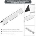 Spirit II E-310 Grill Replacement Parts 7639 Grates 7636 Flavorizer Bars for Weber Spirit and Spirit ii 300 Series Grills Parts with Front Control E310 E330 E-310 E-330 S-315 E-315 E315 SP310 SP320 - 6