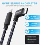YRXVW Link Cable 16FT for Meta/Oculus Quest 3S/Quest 3/Quest 2/Pro Accessories, High Speed Data Transfer Type C Replacement Charging Cable,Fast Charger USB C to USB C 3.0 Cord for VR Headset(16FT) - 3