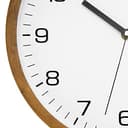 Foxtop Orologio da Parete in Legno Massello 30 cm Senza Ticchettio - Orologio Silenzioso Moderno con Cornice in Legno per Camera da Letto, Cucina, Soggiorno, Ufficio e Scuola - 4