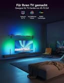Govee RGBIC LED Lightbar, TV Hintergrundbeleuchtung für 45-70 Zoll, LED TV Backlights Funktioniert mit Alexa, Steuerbar über App für Gaming Deko, 3 Platzierungsoptionen, Schwarz, 38x3x4cm (LxWxH) - 4