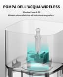 PETKIT CYBERTAIL Fontanella per Gatti, Pompa dell'Acqua Senza Fili,25dB Silenziosa,Fontanella per Cani,3.0 Aggiornare l'elemento Filtrante,1.8 L(Non Base Wireless) - 2