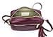 Bella Women's Italian Leather Crossbody Bag (Berry) - 4