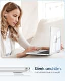 Fintie Hülle Kompatibel mit MacBook Air 15 Zoll M5 M4 M3 M2 A3448 A3241 A3114 A2941 (2026-2023), Ultradünne Hartschale Schutzhülle Snap Case Cover Kompatibel mit MacBook Air 15", Transparent - 3