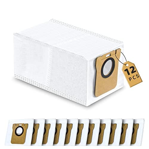 12 Stück Staubbeutel Zubehör für Dreame L10s Ultra / L10 Ultra / L20 Ultra & Xiaomi X10+ / X20+ Saugroboter, Große Kapazität 2.5L beutel Ersatzteile