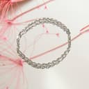 CARISSIMA Bracciale Unisex in Oro Bianco 9 ct Hollow con Maglia Diamantata a Prince of Wales da 3,1 mm di Lunghezza 19 cm/7,5 Pollici - 2