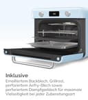 Smeg, COF01PGEU, Dampf-Kombibackofen, 10 Kochfunktionen, 33 automatische Rezepte, abnehmbarer Tank, Dampfgaren, Entkalkungsfunktion, 1800 W Leistung, Pastellgrün - 4