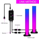 Smart Flow Light Bar, RGB Smart LED lampada con molteplici effetti di illuminazione, Ambance Light bar, controllo APP, luce d'umore, decorazione della stanza, film - 8