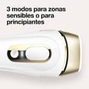 Braun IPL Silk-Expert Pro 5, depilación casera con funda, cabezal de precisión y maquinilla de afeitar Venus, alternativa a la depilación láser, regalo para mujer, blanco/dorado, PL5137 - 3