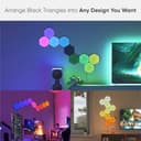 Nanoleaf Shapes Ultra Black Hexagon Starter Kit, 9 Smart Light Panels LED RGBW - Modular Wi-Fi Colour Changing Wall Lights, Works with Alexa Google Assistant Apple Homekit, for Room Decor & Gaming - 2
