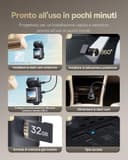 Baseus VD1 Pro Dash Cam Auto Fronte Retro 4K+1080P, Dashcam Solare con Modalità Park Standby a Batteria da 14 Giorni, Telecamera Auto Atti Vandalici con STARVIS, Wi-Fi 5GHz, GPS, 32 GB Scheda - 8