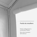 blumfeldt Gazebo - 6x3m, Gazebo Esterno Resistente, Tetto in PE, Pareti Laterali con Finestra, Telaio in Acciaio, Facile da Montare, Protezione da Insetti, Ideale per Feste e BBQ - 5