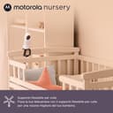 Motorola Nursery Baby monitor VM45 CONNECT con telecamera Wi-Fi e monitor da 5", visione HD 720p, comunicazione bidirezionale, controllo della temperatura, supporto per culla Stargrip, lunga portata - 5