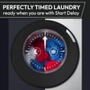HOOVER Pro Wash Series 3 Washing Machine, 11kg, 1400 rpm, A-20 percent Energy Class, 16 Programmes, XL Soft Drum, WIFI Connected, Graphite-Black Door, 62x60x85 cm -HBR 411BL9G-80 - 18