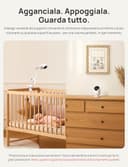 Dr.Care VistaView Baby Monitor WiFi Con Sostegno, 5”1080P Schermo Diviso & 2K/3MP Telecamera, APP Mobile, 5000mAh Batteria, HD Visione Notturna, Allarmi Pianto e Movimento, Audio Bidirezionale, 390m - 4