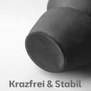 PEUZ Steinturm Vase aus Keramik – Skulpturale Keramikvase mit rauer Steinstruktur, für Trockenblumen, Pampasgras, frische Blumen oder als Dekoobjekt, handgefertigt, matt schwarz, ca. 20 cm - 7