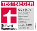 Bosch WUU28T71, Stiftung Warentest Testsieger*, Serie 6 Waschmaschine 8 kg, Unterbaufähig, 1400 UpM, Beladungserkennung, Hygiene Plus, Nachlegefunktion, Frontlader, LED Display, Schontrommel, AquaStop - 2