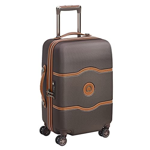 Delsey Trolley Cabina 4 Ruedas Dobles 55 CM, Chocolate
