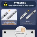 MOSISO Cover Compatibile con MacBook Air 15 Custodia M5 M4 M3 M2 2026-2023 A3448 A3241 A3114 A2941, Cover per Macbook Air 15 Pollici M5 M4 M3 M2&Copritastiera&Pellicola&Coaster, Cristallino - 2