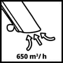 Einhell GC-EL 2500 E Soffiatore aspiratore elettrico (230-240 V, 2500 W, velocità aria max 240 km/h, portata aria max 650mq/h, capacità sacco 40l, tritura foglie 10 a 1, con ruote, incl. tracolla) - 10