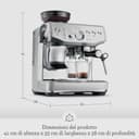 Sage - The Barista Express Impress - Macchina Caffè in Grani con Macinacaffè Integrato, Dosaggio e Pressatura Automatica (10 kg), Lancia Vapore Manuale per Latte Art - Tartufo Nero - 7