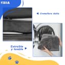 KSIIA Cama Perro Grande 91x68x16cm Cama Ortopédica para Perros, Sofá para Perros Lavable y Desenfundable, L-Plus Gris - 5