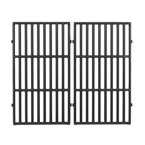 Spirit 200 Gusseisen Grillrost für Weber Spirit 200 Serie, Spirit E-210, E-220, S-210, S-220 Gasgrills (mit vorderen Bedienknöpfen), 44,5CM 7637 Rost für Weber Spirit I & II E210 Ersatzteile Zubehör